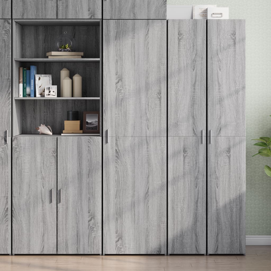 Highboard Grey Sonoma 50x42.5x185 cm Engineered Wood